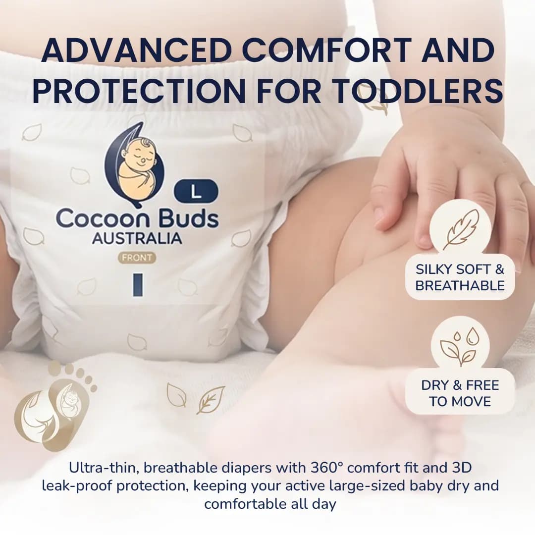 Cocoon Buds Diaper L-40(Pack of 40) alternate view