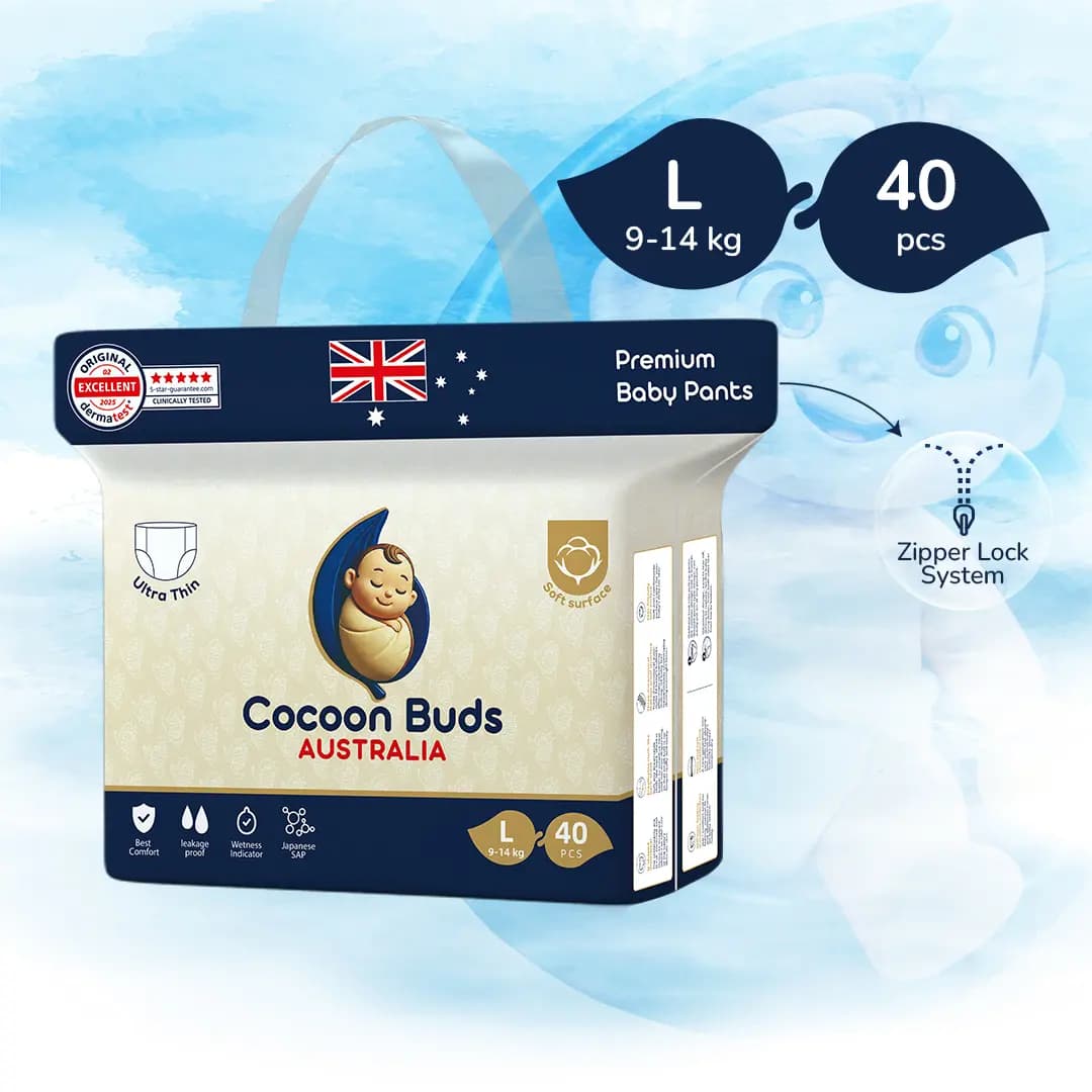 Cocoon Buds Diaper L-40(Pack of 40) view 3
