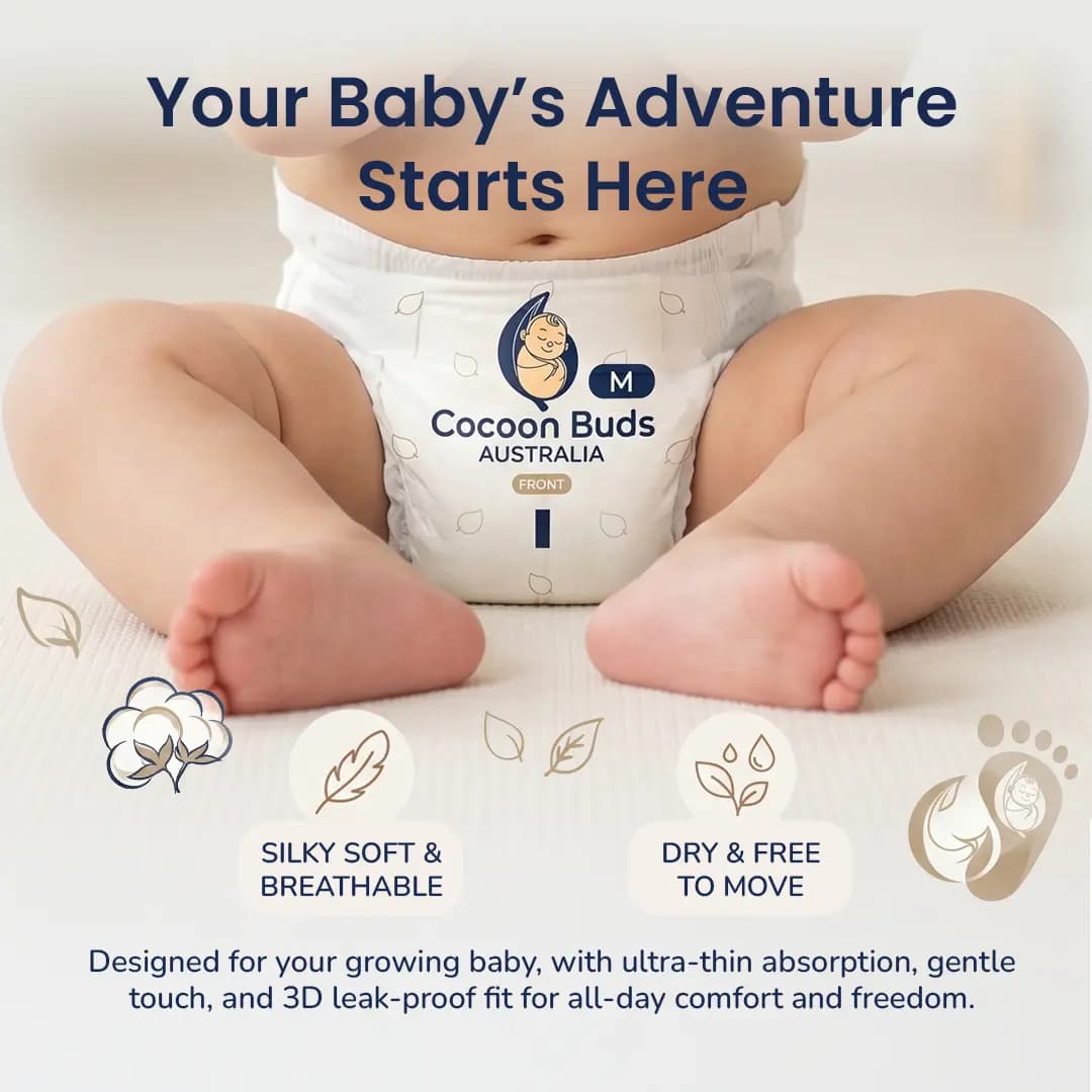 Cocoon Buds Diaper M-42 (Pack of 42) alternate view