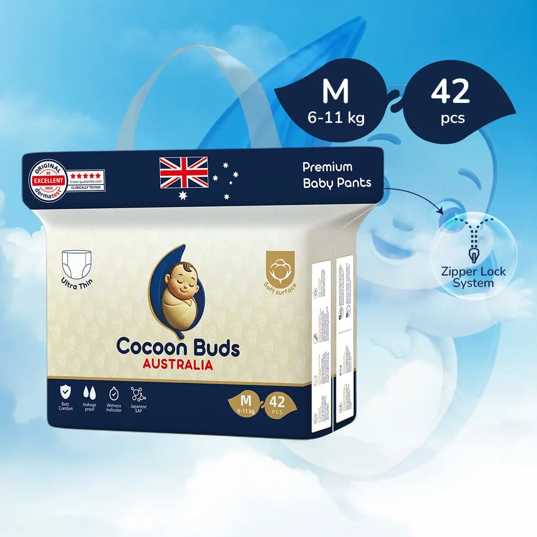 Cocoon Buds Diaper M-42 (Pack of 42) view 3
