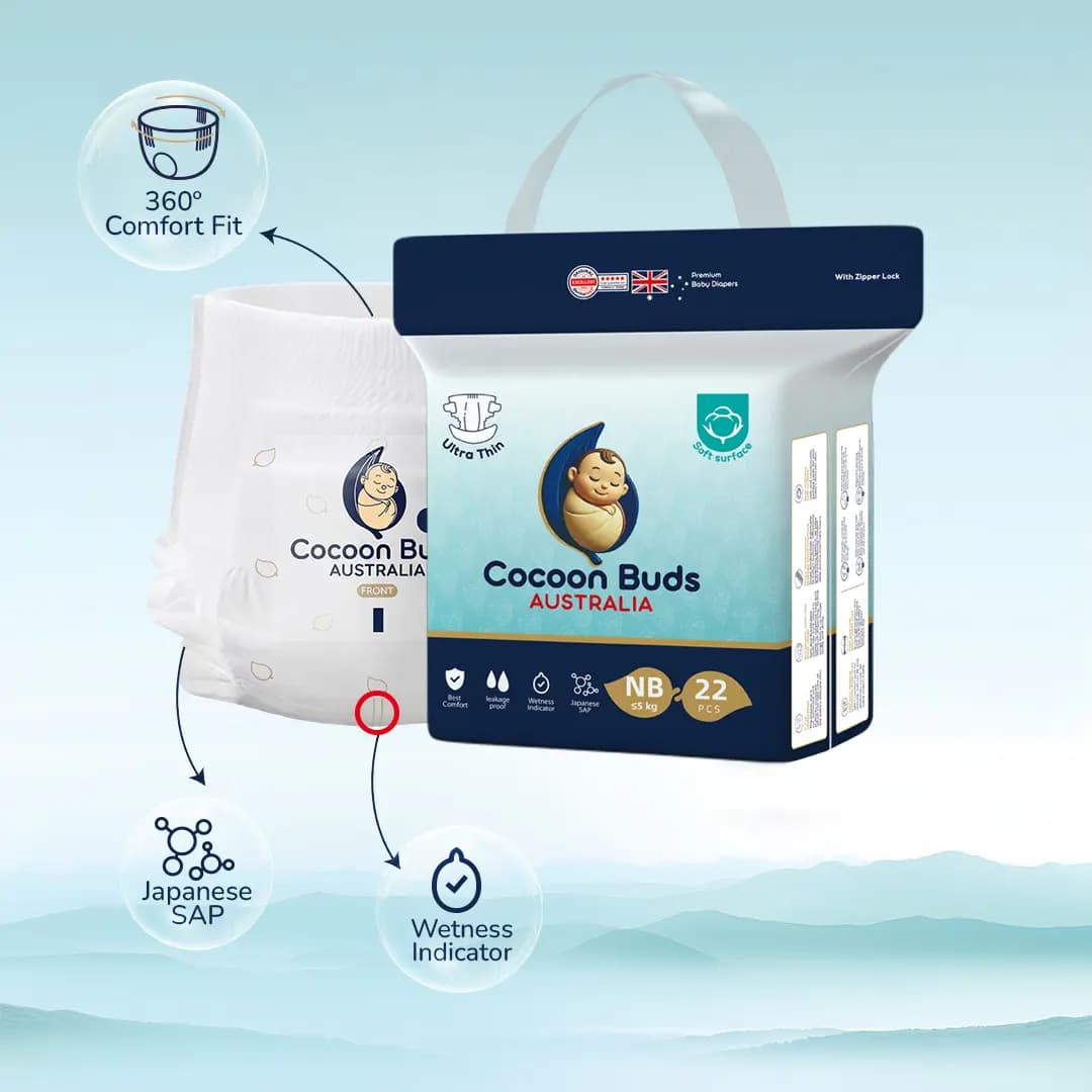 Cocoon Buds Diaper NB-22 (Pack of 22) view 4