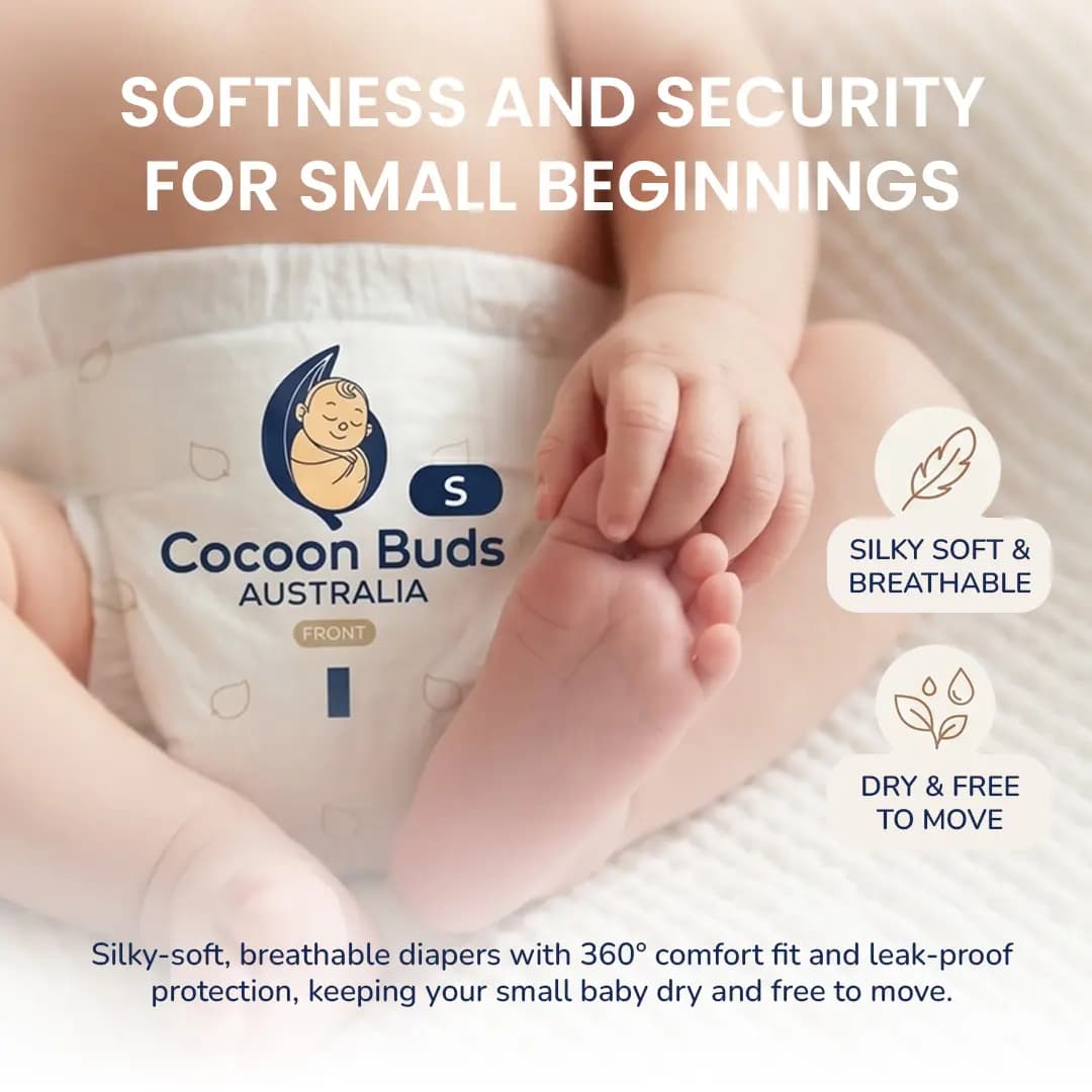 Cocoon Buds Diaper S-44 (Pack of 44) alternate view