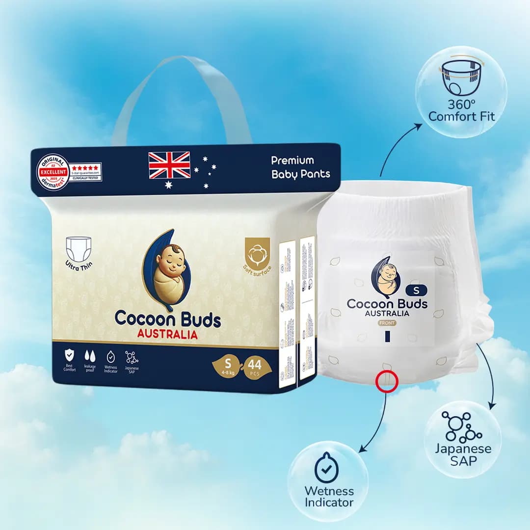Cocoon Buds Diaper S-44 (Pack of 44) view 4