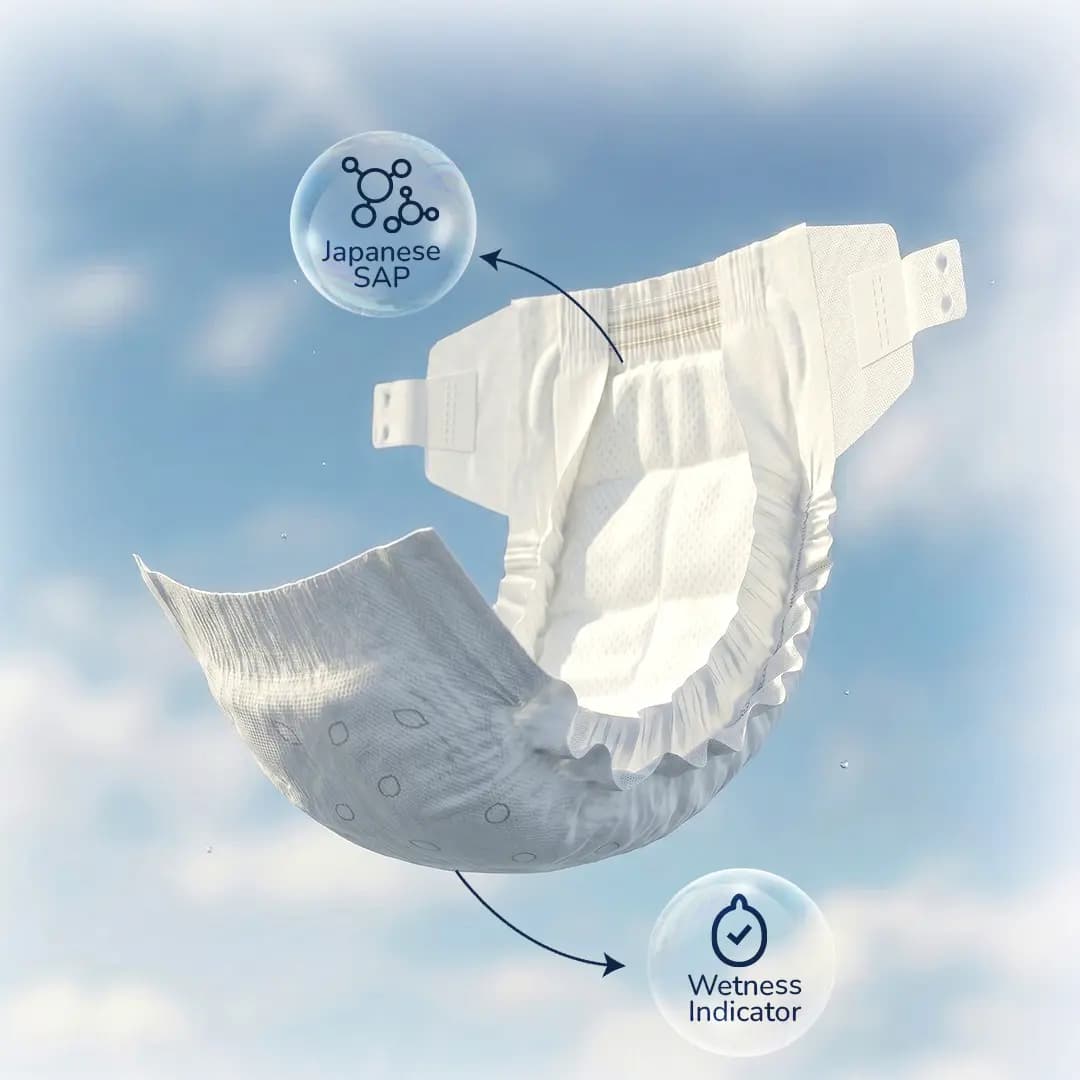 Cocoon Buds Diaper Tape L-40(Pack of 40) view 3