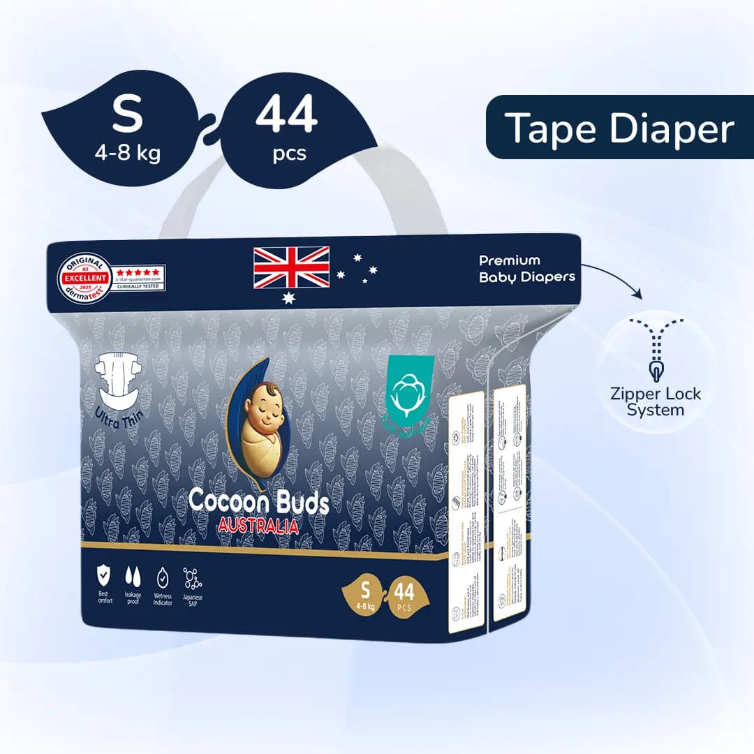 Cocoon Buds Diaper Tape S-44 (Pack of 44) alternate view
