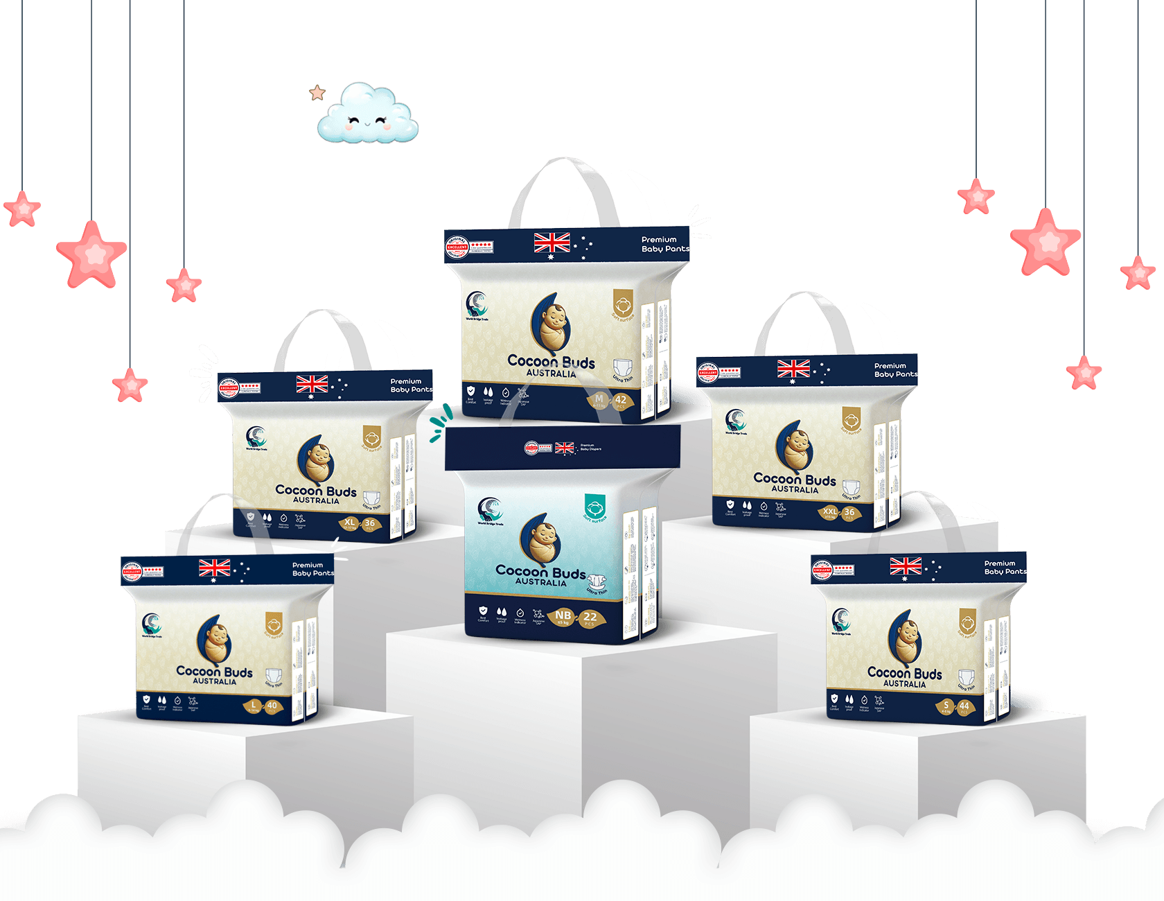 Cocoon Buds diaper features