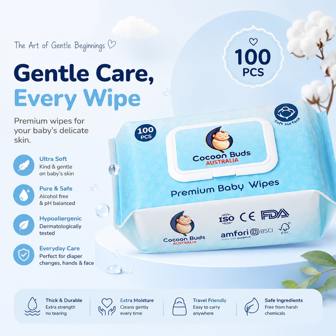 Cocoon Buds Wet Wipes | 100pcs view 3